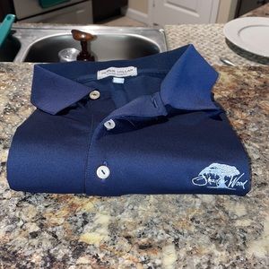 Peter Millar Summer Comfort Golf polo, size medium, color navy blue